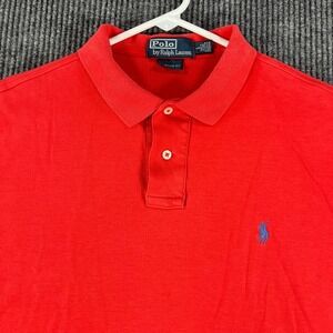 Polo Ralph Lauren Shirt Mens Large Red Short Sleeve Casual Outdoor Preppy